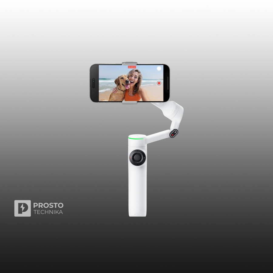 Insta360 Flow 2 Pro AI Gimbal Stabilizer Summit White